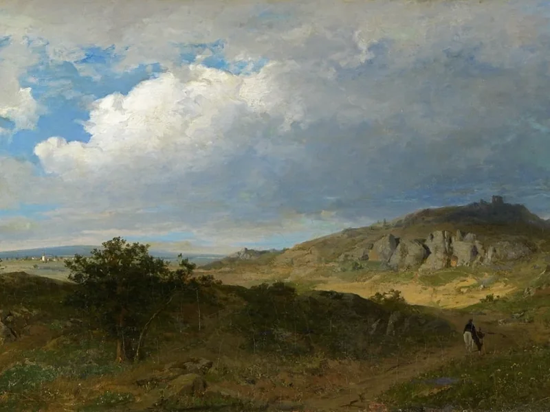 1845-Georg Hesse - Paesaggio dell'Harz, 1878
